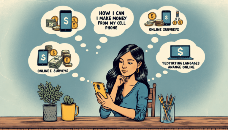 how can i make money from my cell phone