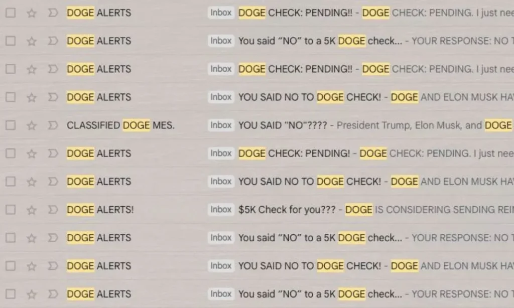 Your DOGE check is not in the mail
