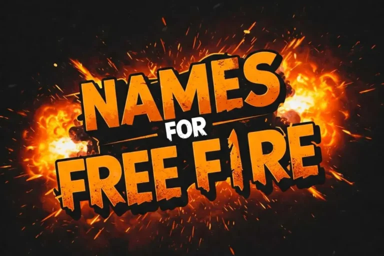 free fire names