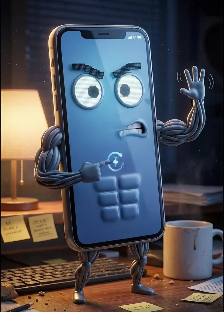 A cell phone created with AI